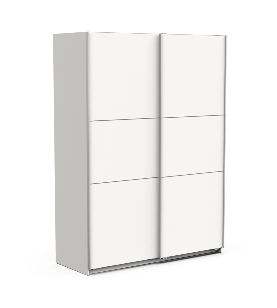 Armadio ante scorrevoli "ghost" bianco 148x59x203 cm